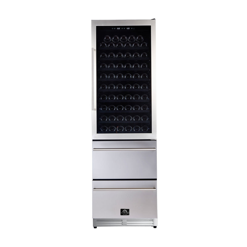 Forno FWCDR6628-24S 24 in. Dual Zone Wine Cooler