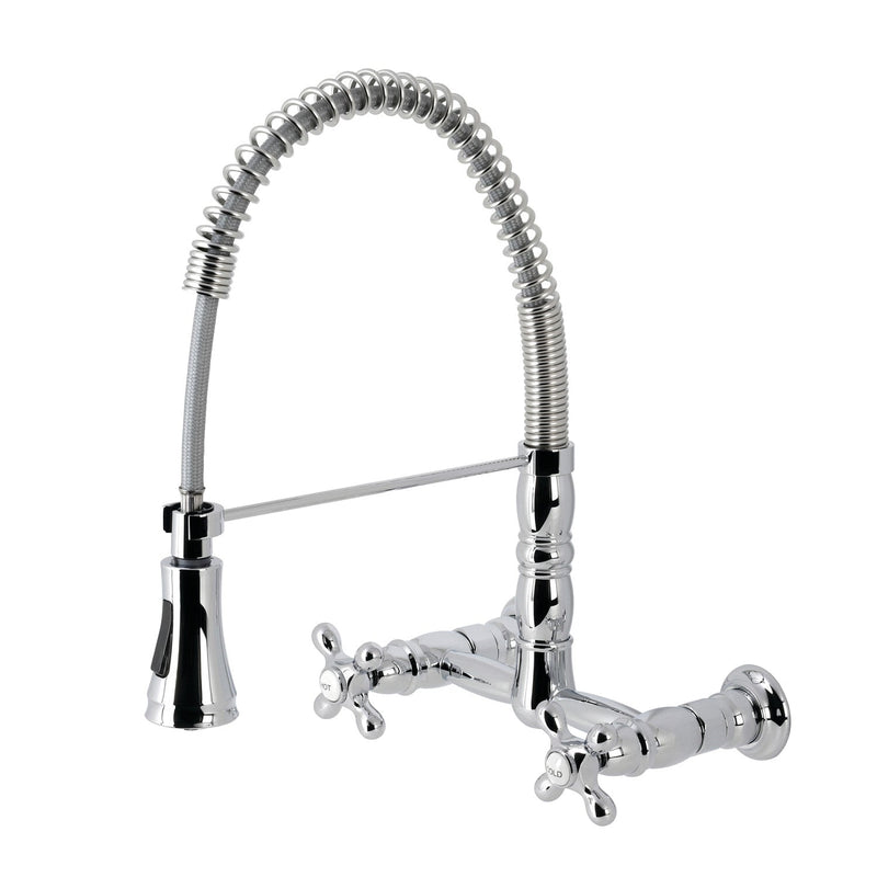 Kingston Brass GS1241AX Heritage Kitchen Faucet in Polished Chrome