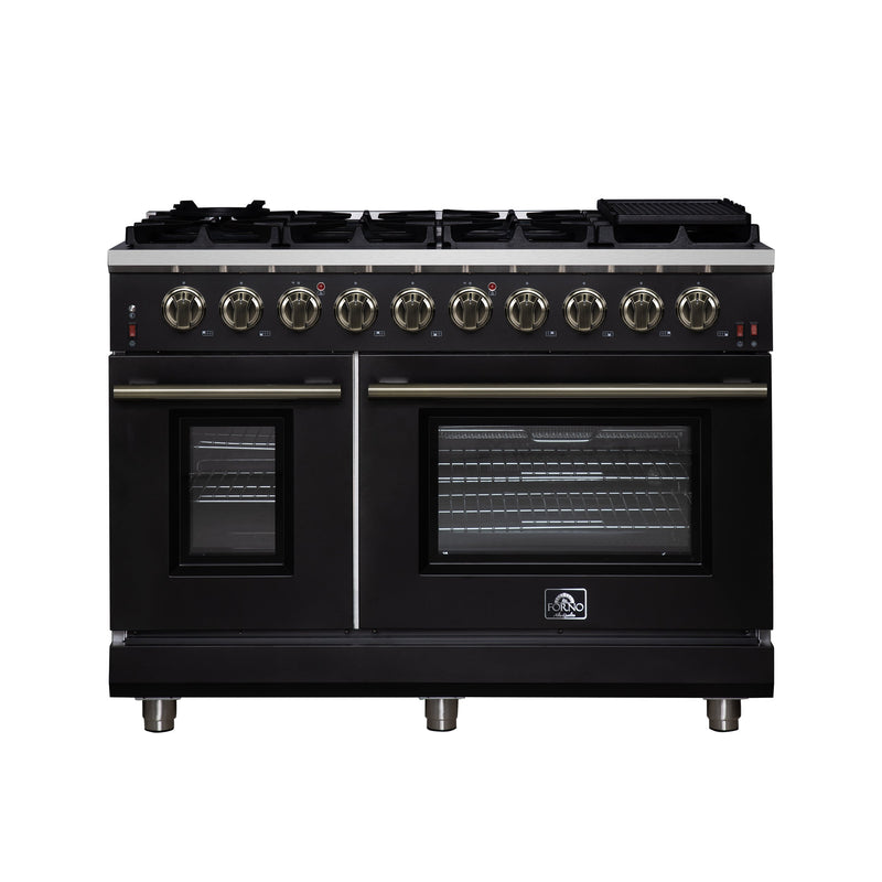 Forno FFSGS6239-48BLK 48 in. Gas Range in Black