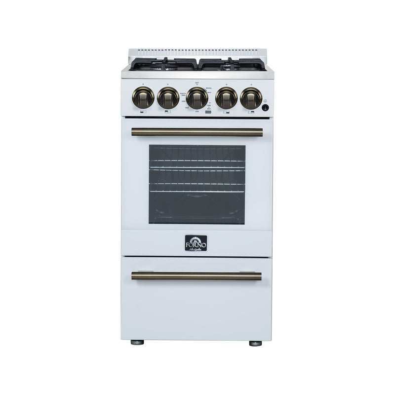 Forno FFSGS6265-20WHT 20 in. Gas Range in White