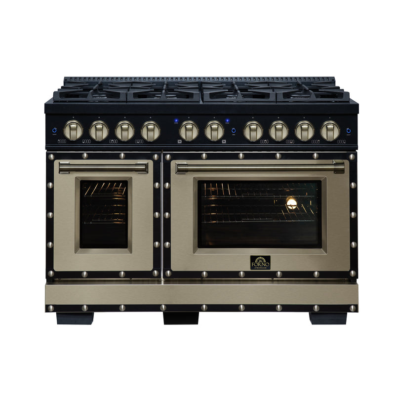 Forno FFSGS6299-48CPBLK 48 in. Gas Range in Black
