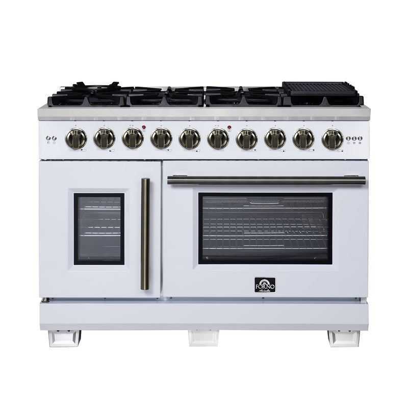 Forno FFSGS6460-48WHT Capriasca 48 in. Gas Range in White