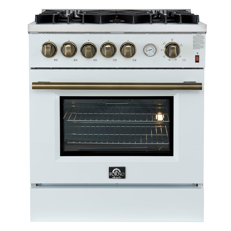 Forno FFSGS6274-30WHT 30 in. Gas Range in White