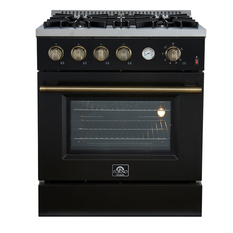 Forno FFSGS6277-30BLK 30 in. Gas Range in Black