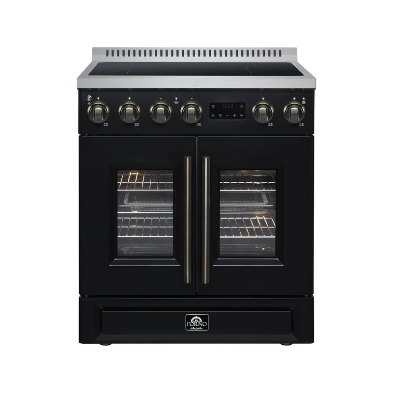 Forno FFSIN0950-30BLK Torino 30 in. Induction Range in Black