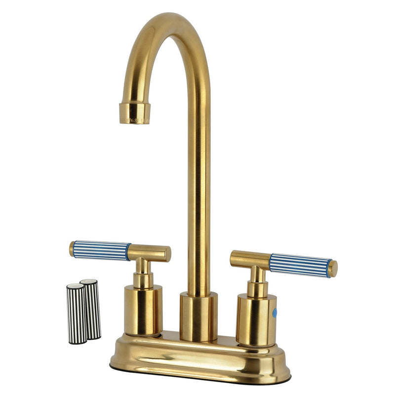 Kingston Brass KB8497KPS Bar & Prep Faucet in Brushed Brass
