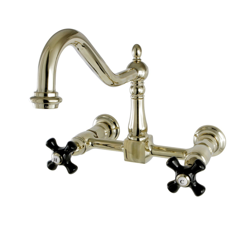 Kingston Brass KS1242PKX Duchess Kitchen Faucet in Polished Brass