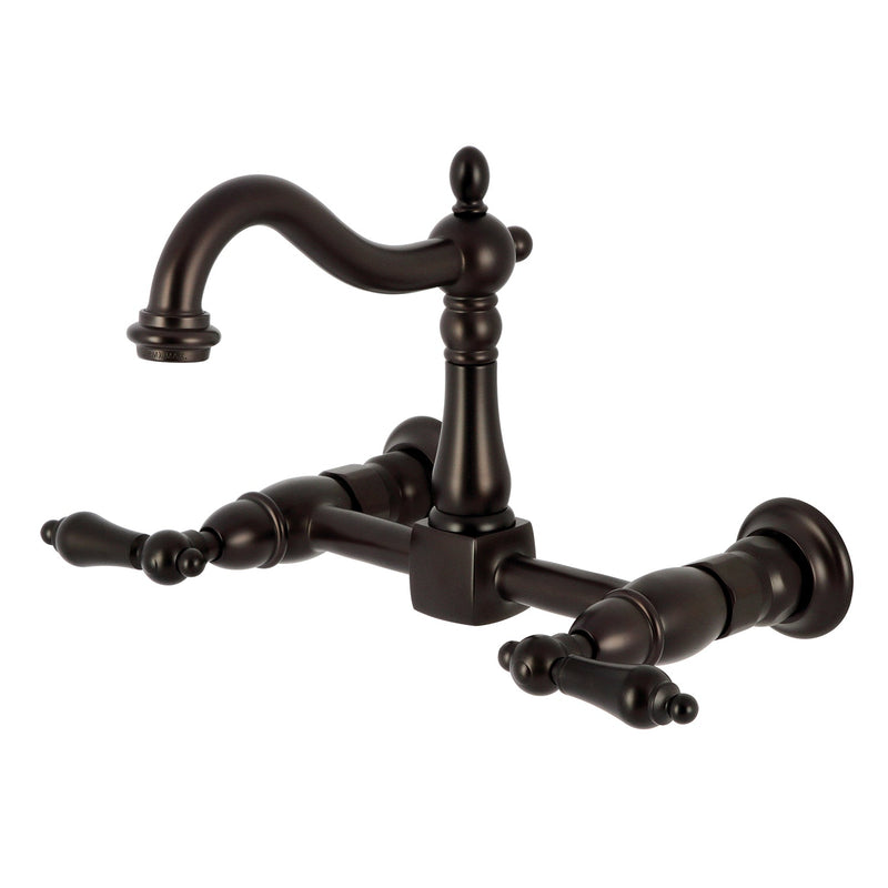 Kingston Brass KS1265AL Heritage Kitchen Faucet in Oil Rubbed Bronze