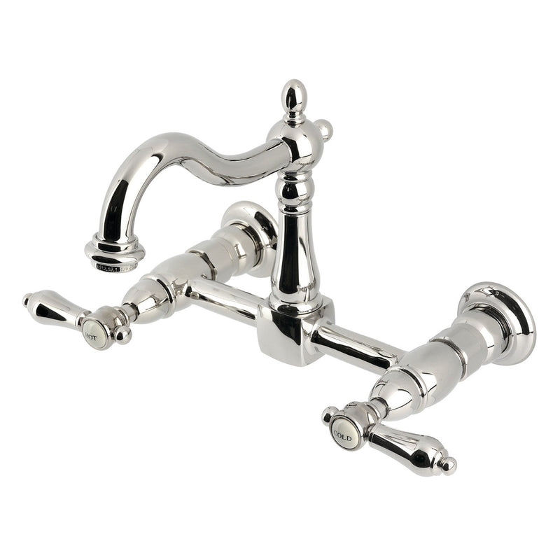 Kingston Brass KS1266BAL Heirloom Kitchen Faucet in Polished Nickel