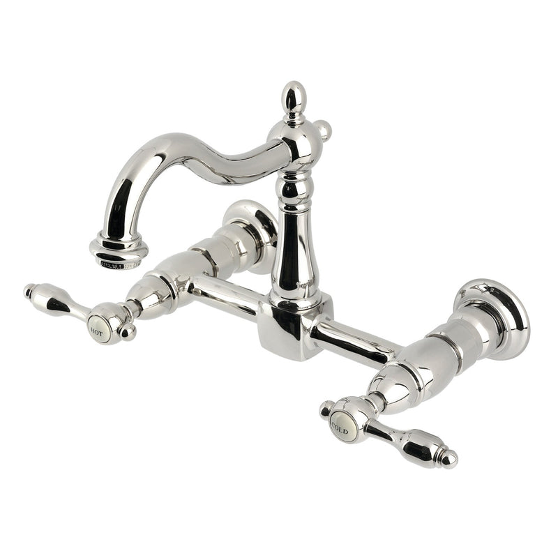 Kingston Brass KS1266TAL Heirloom Kitchen Faucet in Polished Nickel