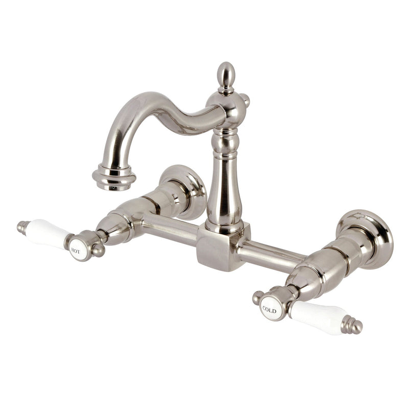 Kingston Brass KS1268BPL Heirloom Kitchen Faucet in Brushed Nickel