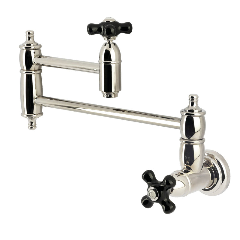 Kingston Brass KS3106PKX Duchess Pot Filler in Polished Nickel