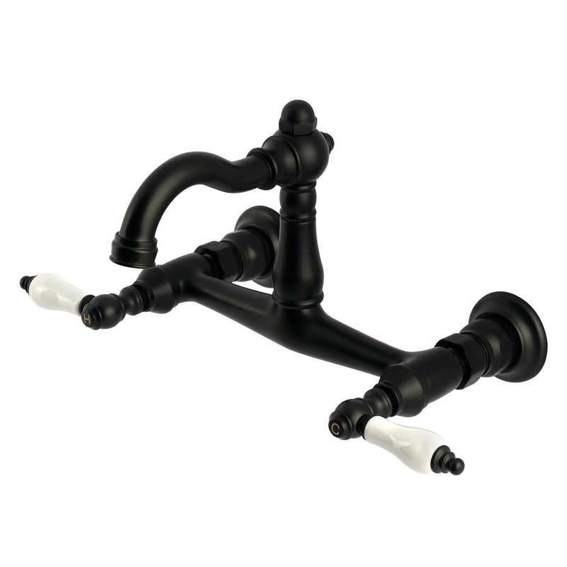Kingston Brass KS3250PL Heirloom Kitchen Faucet in Matte Black