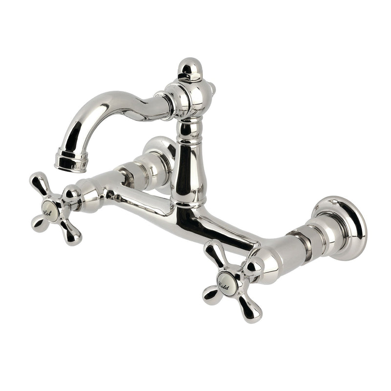 Kingston Brass KS3256AX Heirloom Kitchen Faucet in Polished Nickel