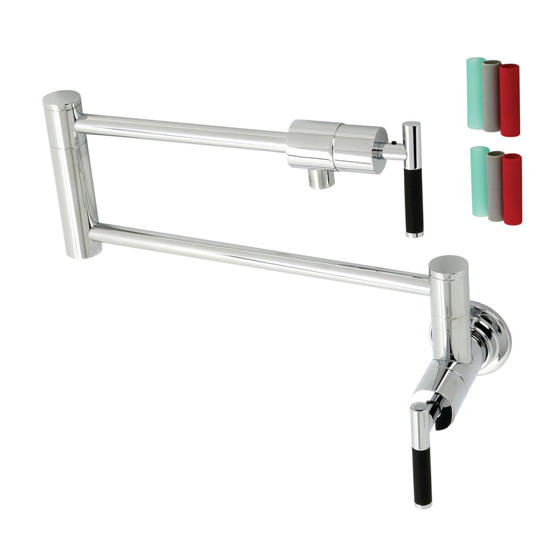 Kingston Brass KS4101CKL Pot Filler in Polished Chrome