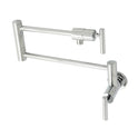 Kingston Sona KS4101CML - Manhattan Two-Handle 1-Hole Wall Mount Pot Filler Faucet, Polished Chrome