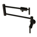 Kingston Sona KS4105CML - Manhattan Two-Handle 1-Hole Wall Mount Pot Filler Faucet, Oil Rubbed Bronze