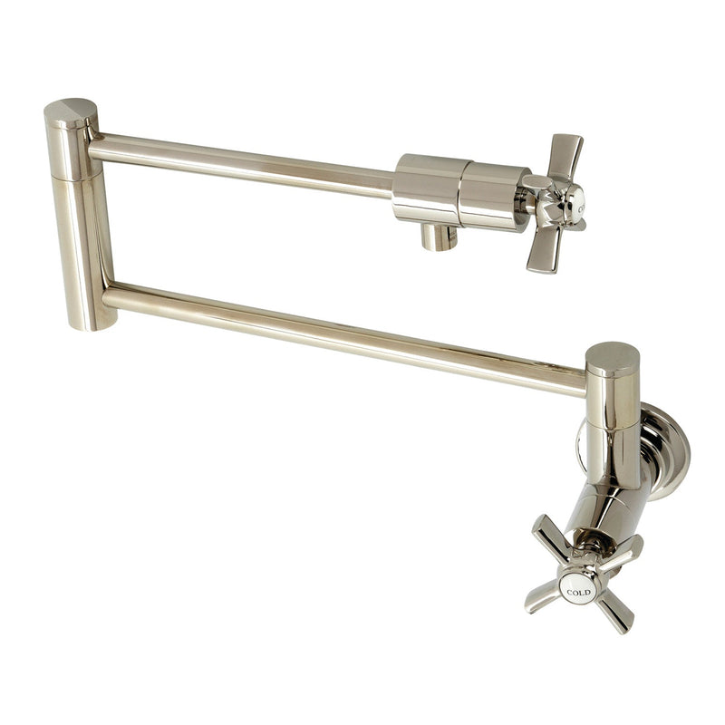 Kingston Brass KS4106ZX Tulare Pot Filler in Polished Nickel