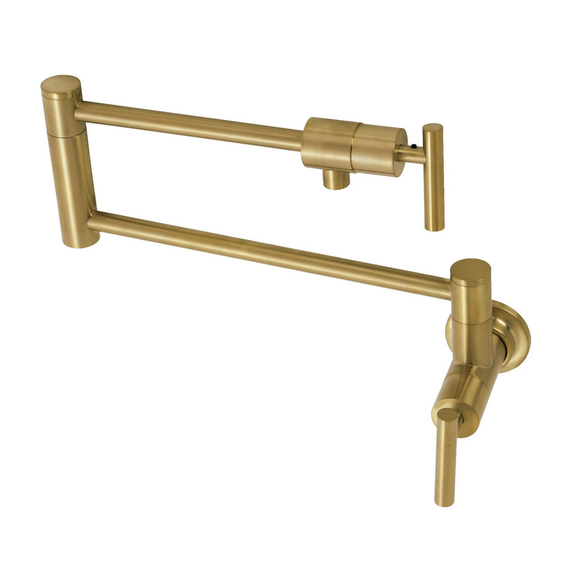 Kingston Brass KS4107CML Pot Filler in Brushed Brass