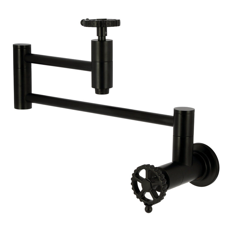 Kingston Brass KS8100CG Pot Filler in Matte Black