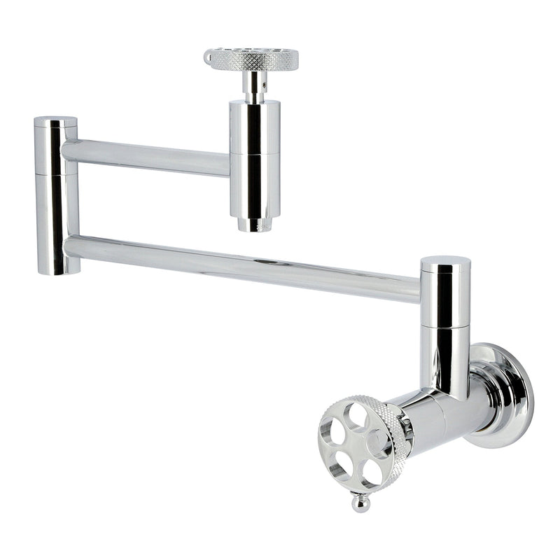 Kingston Brass KS8101RKX Pot Filler in Polished Chrome