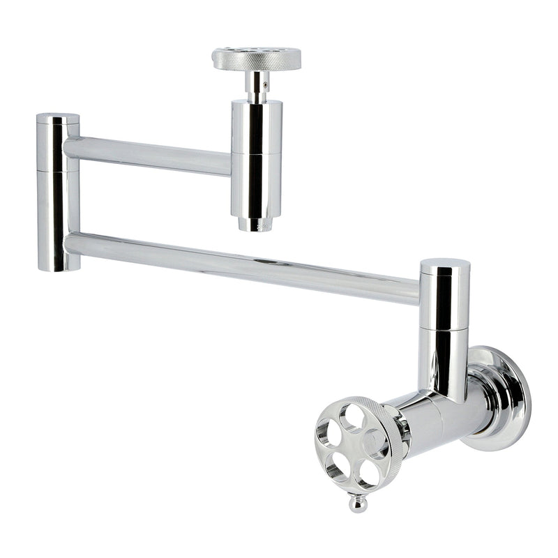 Kingston Brass KS8101RKZ Pot Filler in Polished Chrome