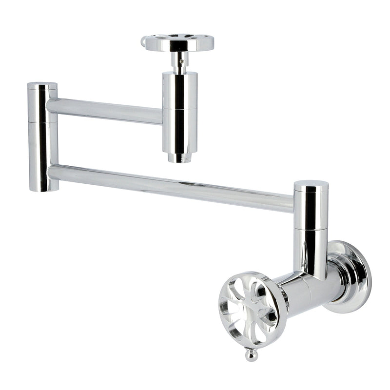 Kingston Brass KS8101RX Pot Filler in Polished Chrome