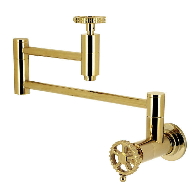 Kingston Brass KS8102CG Pot Filler in Polished Brass