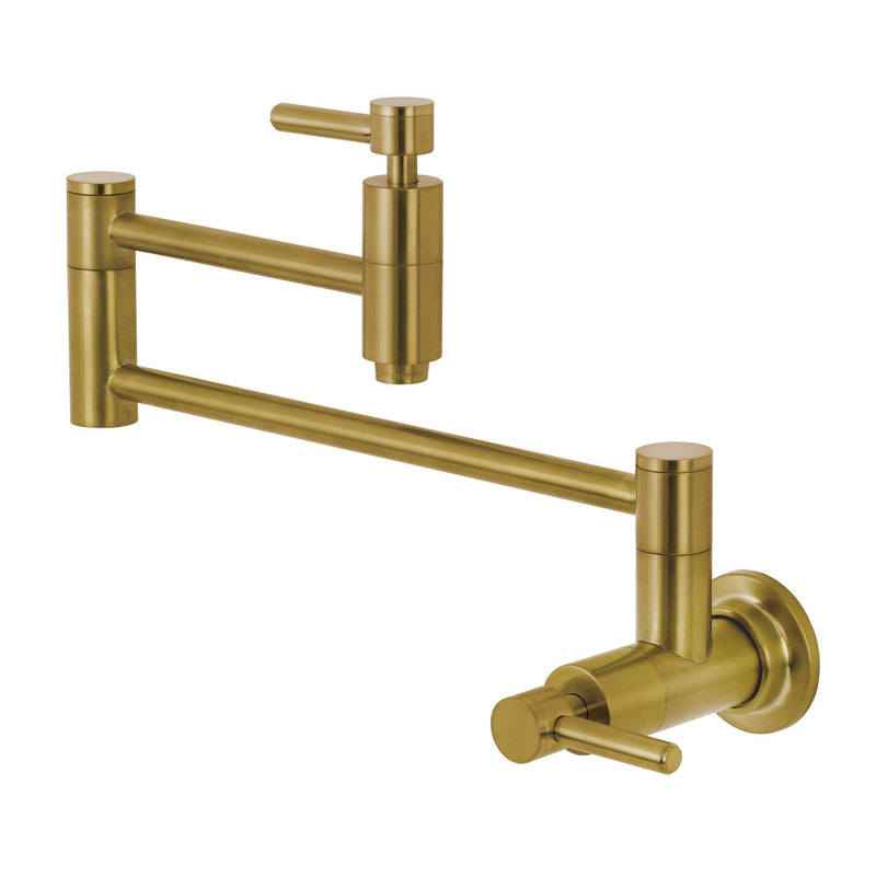 Kingston Brass KS8107DL Pot Filler in Brushed Brass