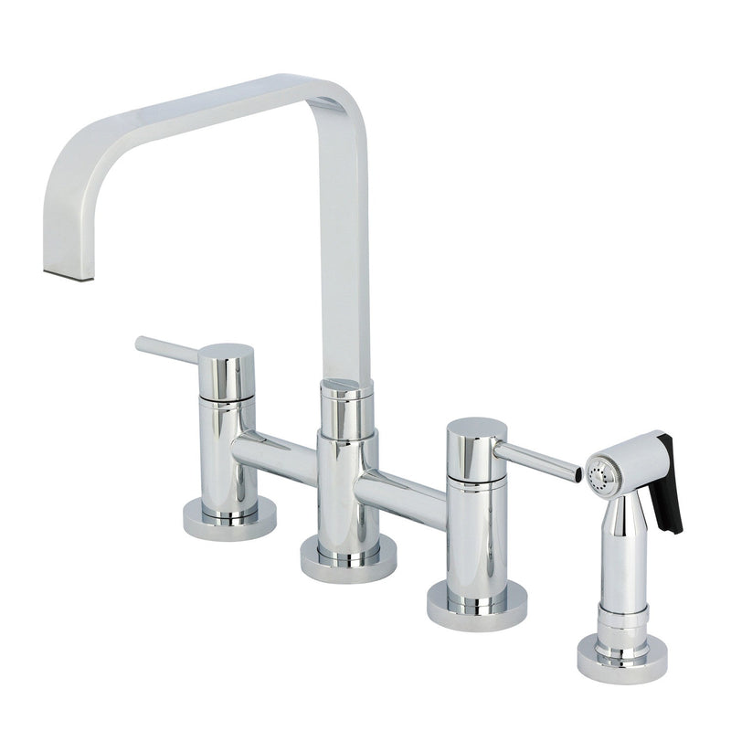 Kingston Brass KS8251DLBS Kitchen Faucet in Polished Chrome