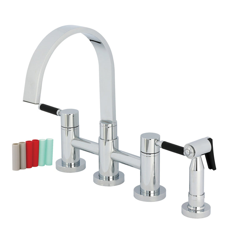 Kingston Brass KS8261DKLBS Kitchen Faucet in Polished Chrome