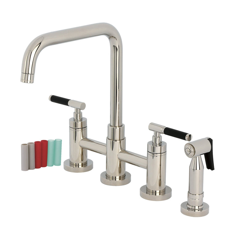 Kingston Brass KS8286CKLBS Kitchen Faucet in Polished Nickel