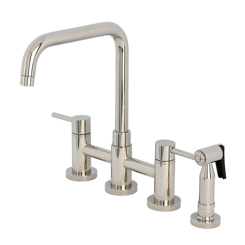 Kingston Brass KS8286DLBS Kitchen Faucet in Polished Nickel