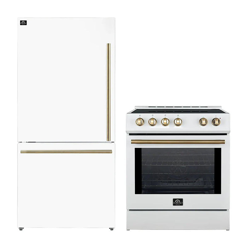 Forno FBDL-014-07CAUS 30 in. Appliance Package in White
