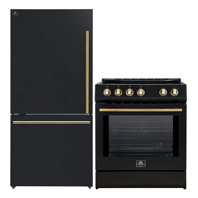 Forno FBDL-014-12CAUS 30 in. Appliance Package in Black