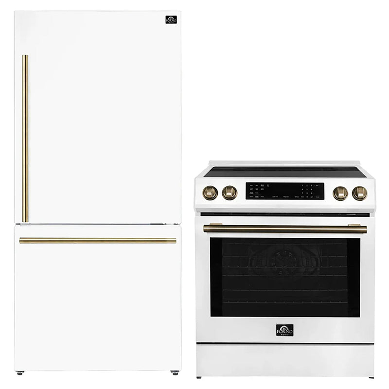 Forno FBDL-015-06CAUS 30 in. Appliance Package in White