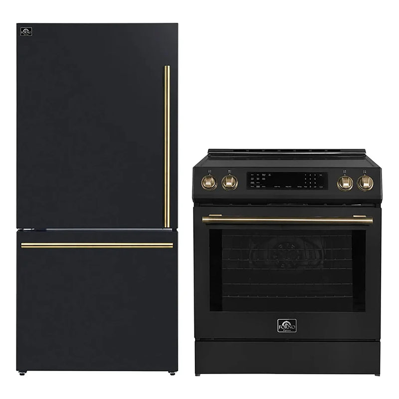 Forno FBDL-015-12CAUS 30 in. Appliance Package in Black