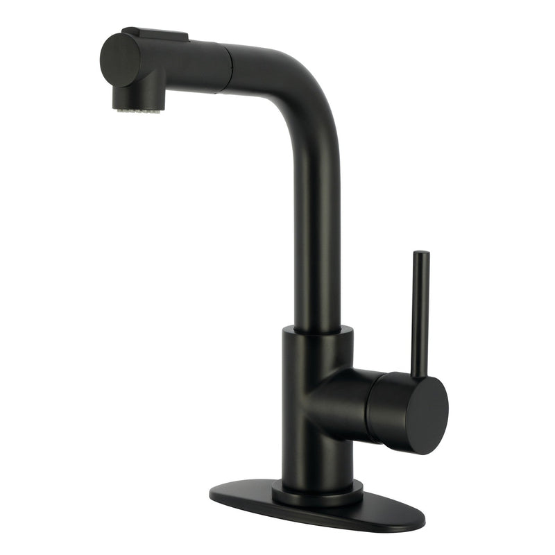 Kingston Brass LS2410DL Kitchen Faucet in Matte Black
