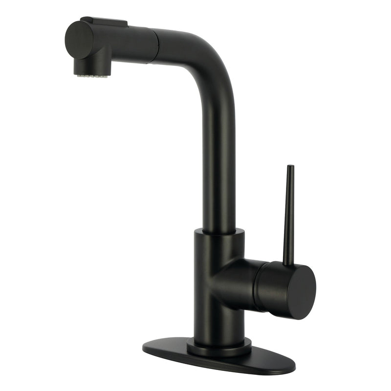 Kingston Brass LS2410NYL Kitchen Faucet in Matte Black