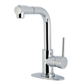 Kingston Sona LS2411DL - Concord Single-Handle 1-Hole Deck Mount Pull-Out Sprayer Bar Faucet, Polished Chrome