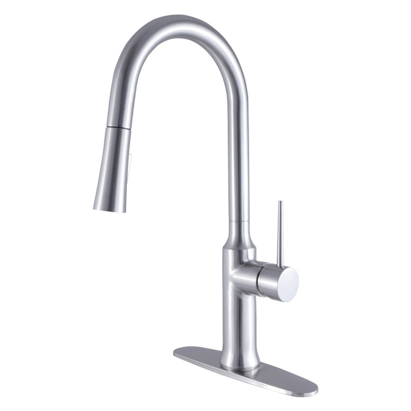 Kingston Brass LS2728NYL Kitchen Faucet in Brushed Nickel