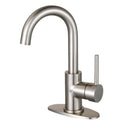 Kingston Sona LS8538DL - Concord One-Handle 1-Hole Deck Mount Bar Faucet, Brushed Nickel