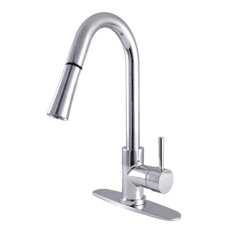 Kingston Brass LS8621DL Kitchen Faucet in Polished Chrome