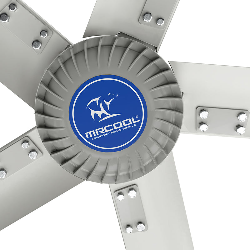 MRCOOL 16 Foot Diameter Commercial Fan - 5 Blades - 240V 60Hz 1 Phase - Gray (MCFAN16PBGR)