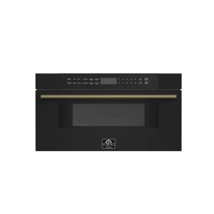 Forno Oliena Espresso 30-Inch Built-In 1.6 Cu. Ft. Microwave Oven in Stainless Steel with Stainless Steel Trim (FMWDR3093-30) Forno