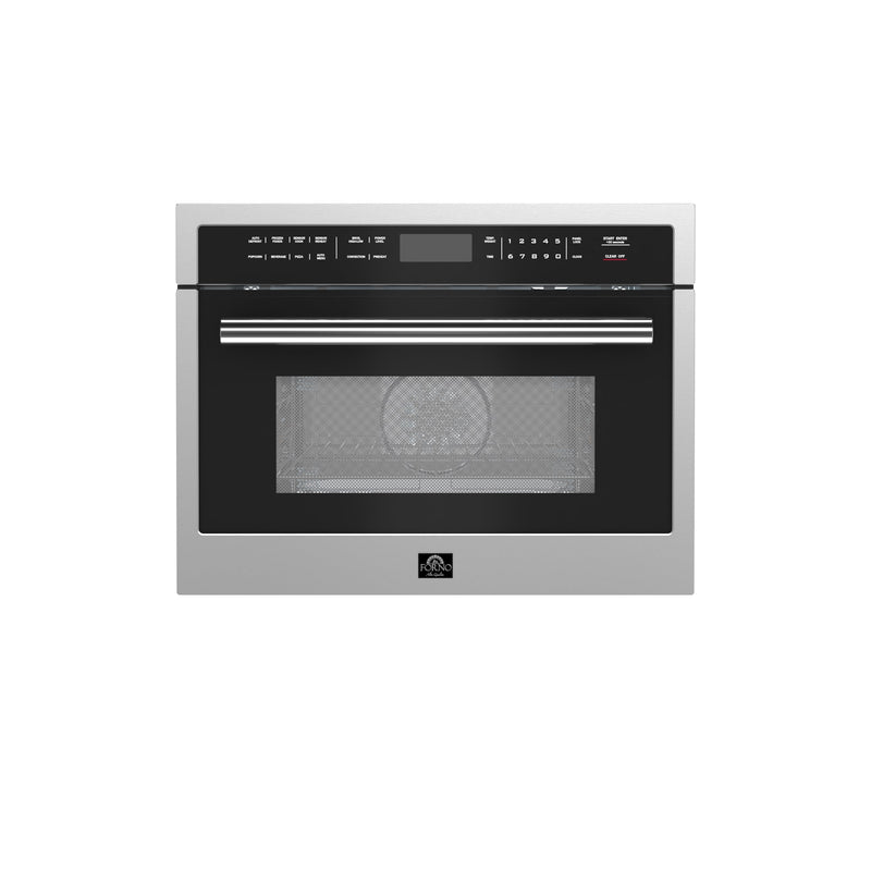 Forno Oliena 24-Inch Compact Oven and 1000 Watt Microwave, 1.6 cu.ft, Convection Oven Forno