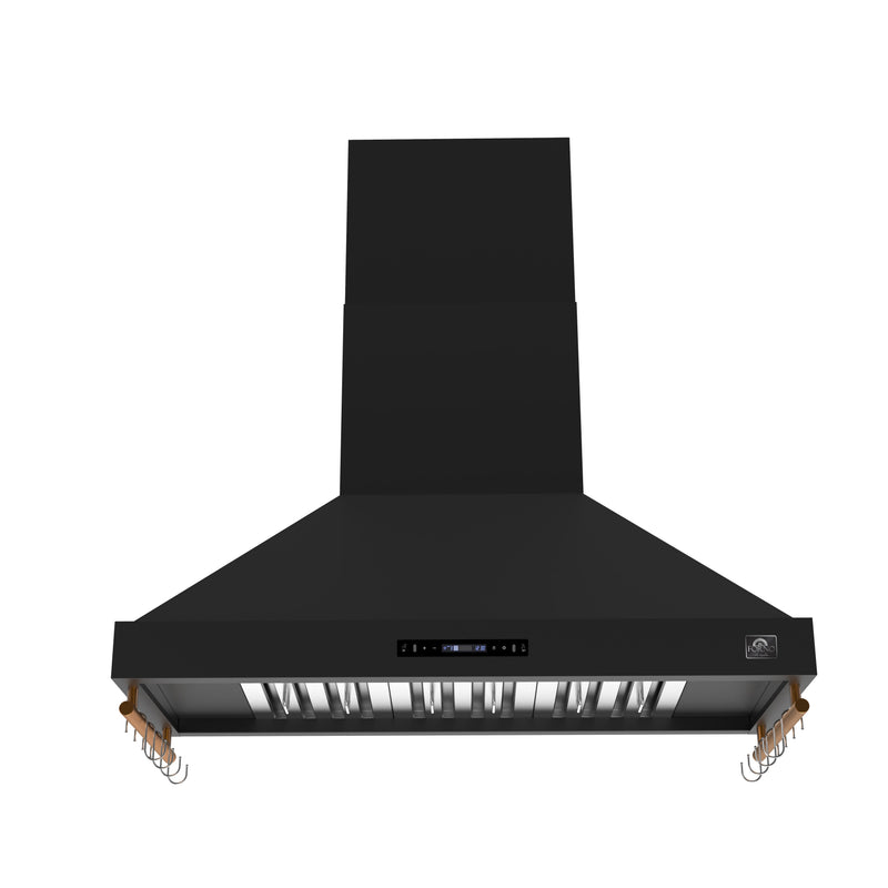 Forno FRHWM5503-48BLK 48 in. Wall Mount Range Hood in Black