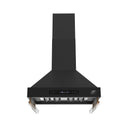 Forno Venezia 30 Inch Wall-Mounted Range Hood in Black with Touch Controls and Baffle Filters