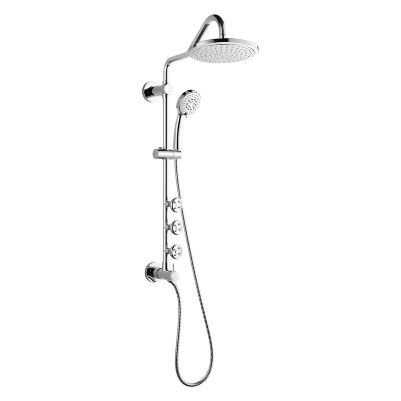 Forno SC31CP-C8 Shower Set in Stainless Steel