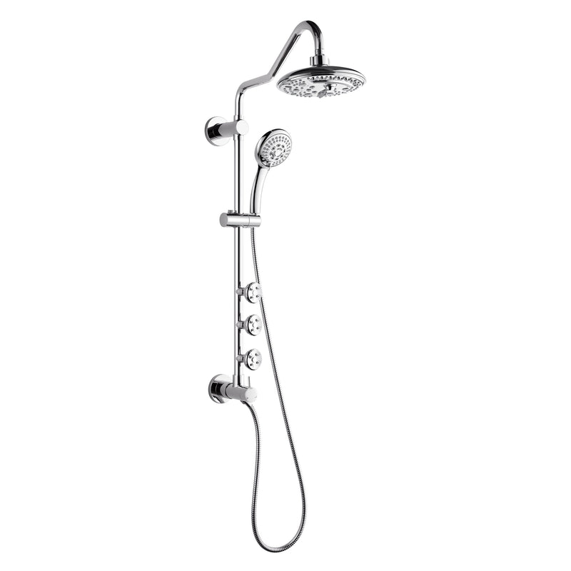 Forno SC32CP-C8 Shower Set in Stainless Steel